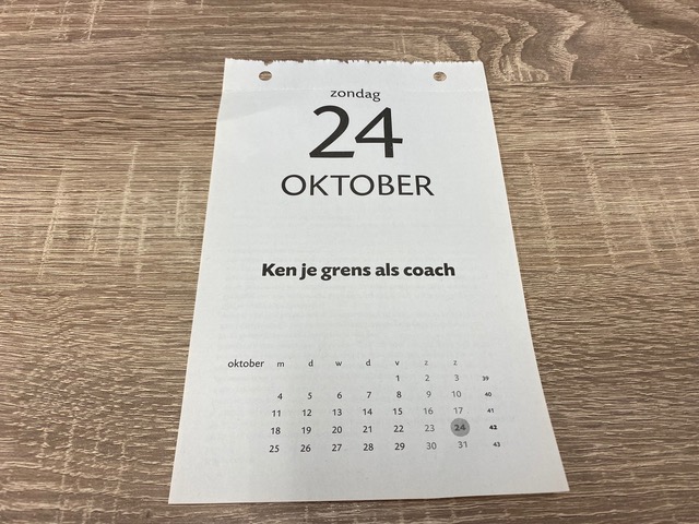 Ken je grens als coach